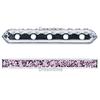 Dreamtime Crystal DC 77730 Rondelle Spacer Bars 5 Hole Violet/Silver